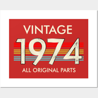 Vintage 1974 All Original Parts Posters and Art